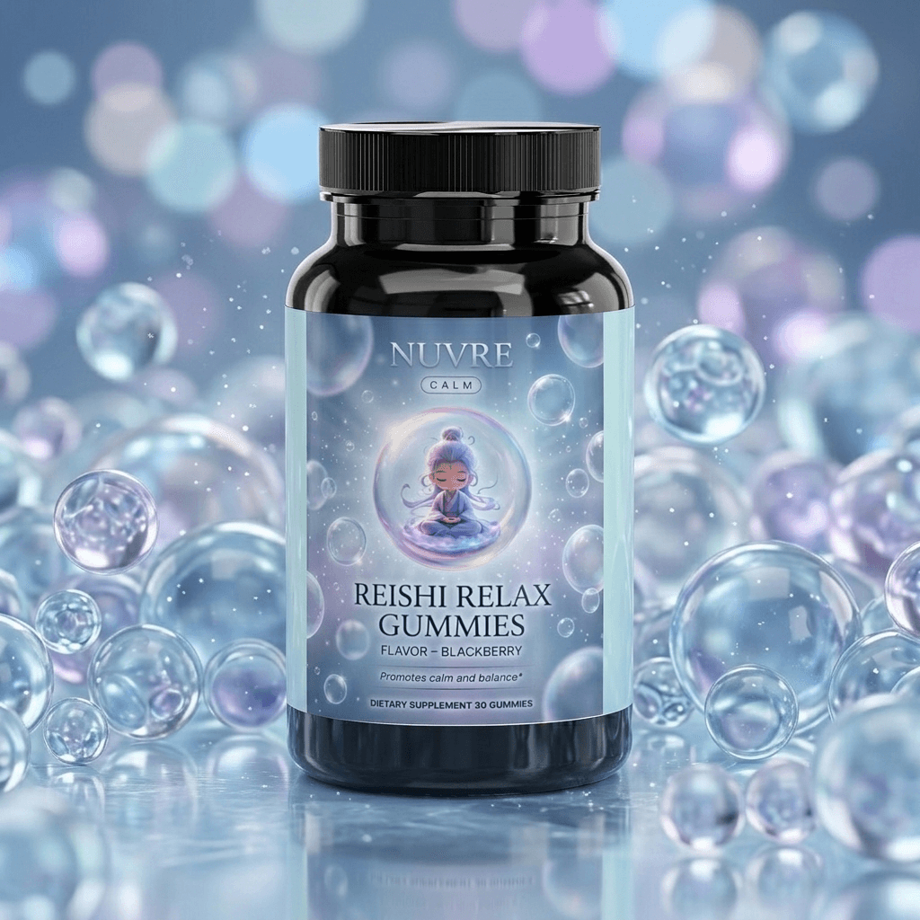 Reishi Relax Gummies label