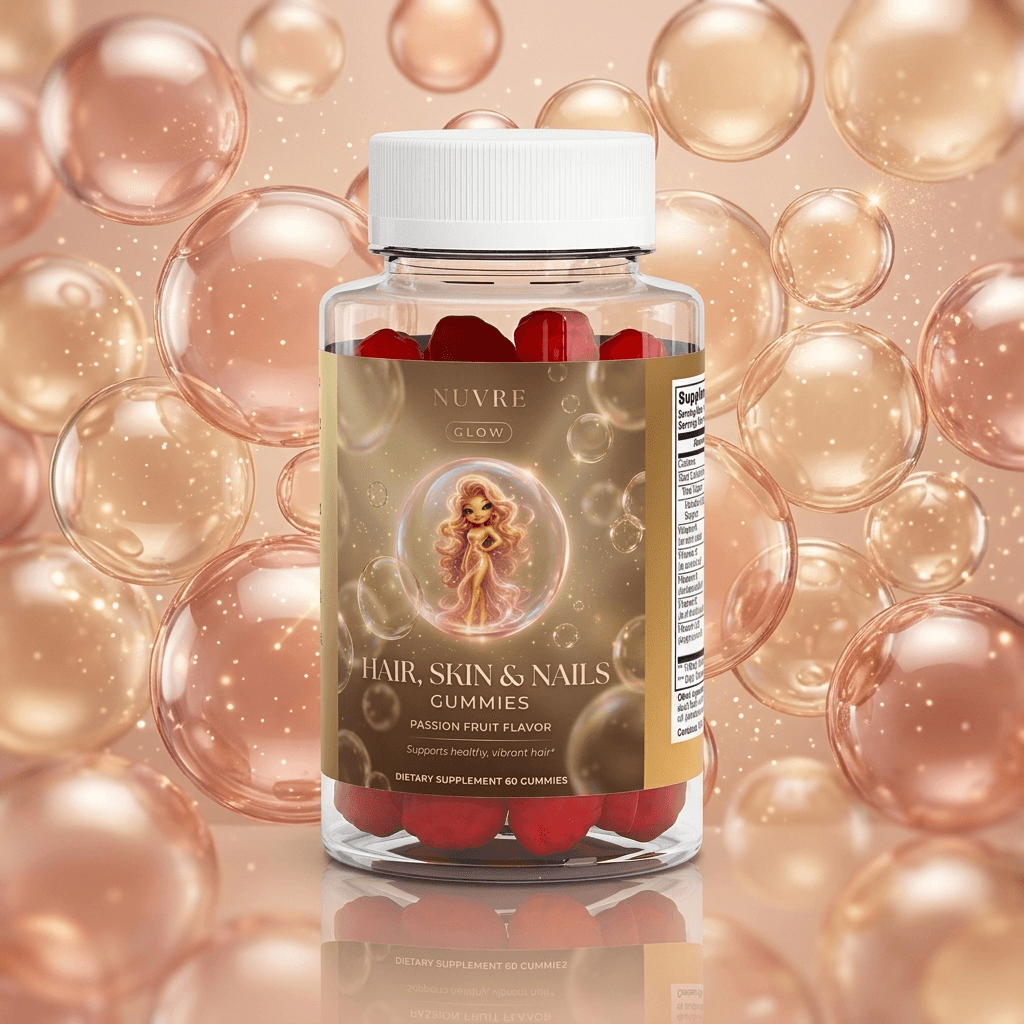 Hair, Skin & Nails Gummies label